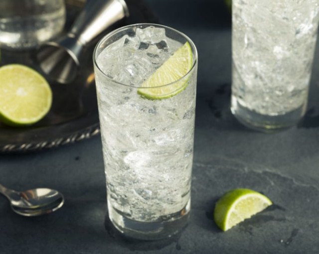 Vodka Tonic with Apple Horilka by LUNIN